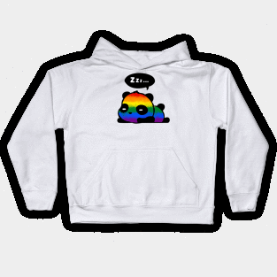 LGBT Rainbow pride panda Kids Hoodie